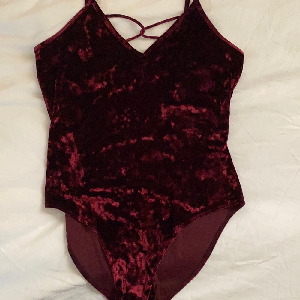 Red Velvet bodysuit, good condition
